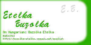 etelka buzolka business card